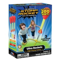 Stomp Rocket® Original Ultra Rocket Launcher for Kids, Soars 200 Ft, 3 Rockets and Adjustable Launcher, Gift for Boys and Girls Ages 5 and up