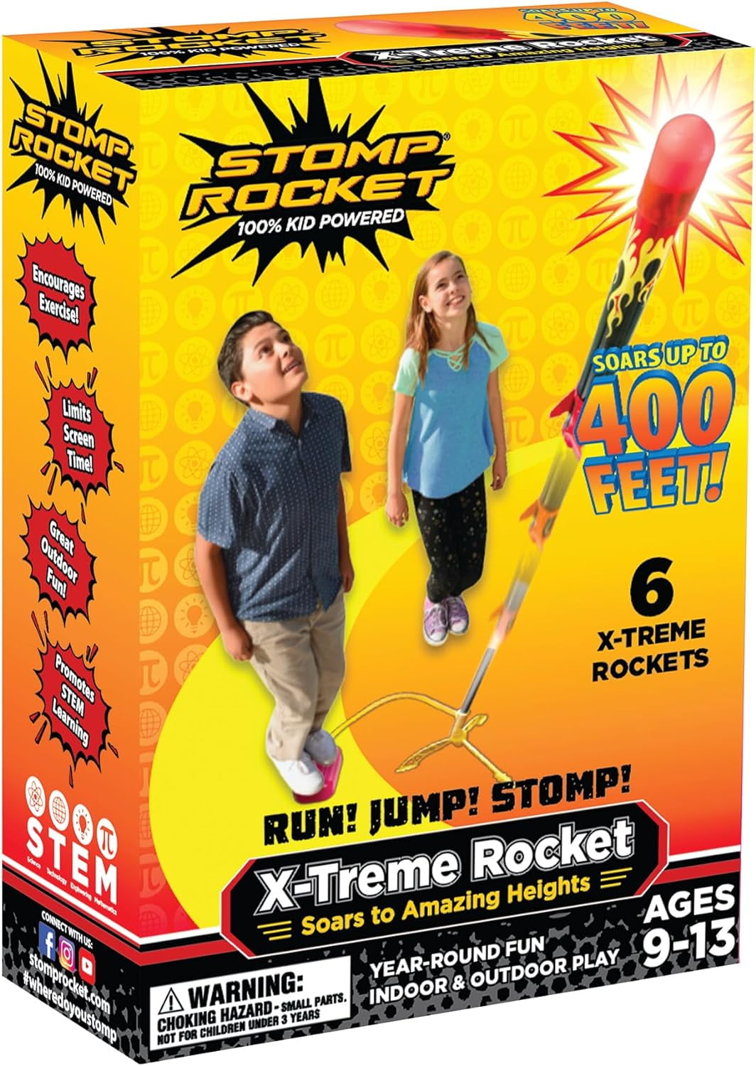Stomp Rocket® X-treme Rocket Launcher for Kids, Soars 400 Ft Stomp Rocket® X-treme Rocket Launcher for Kids, Soars 400 Ft
