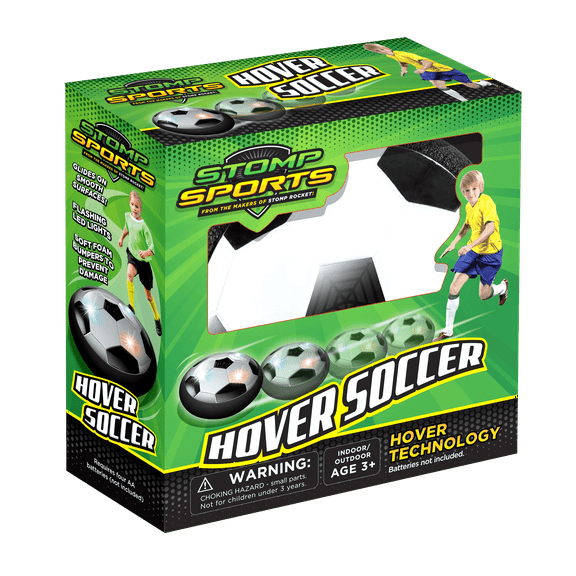 Hover Soccer from the Makers of Stomp Rocket – LED Lights and Padded Bumpers Indoor Air Soccer Toy for Boys Girls Ages 3 
