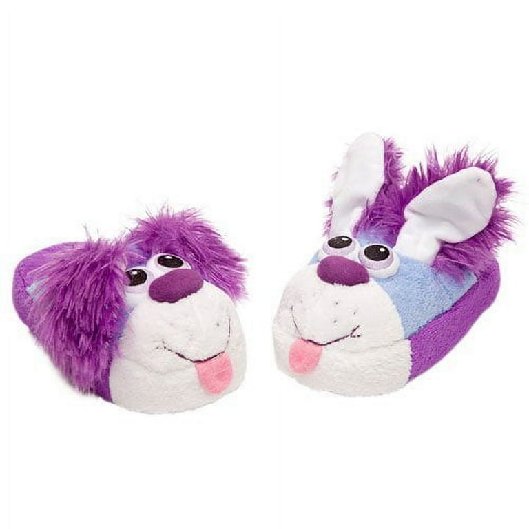 Stompeez Playful Blue Puppy Slippers Small Medium