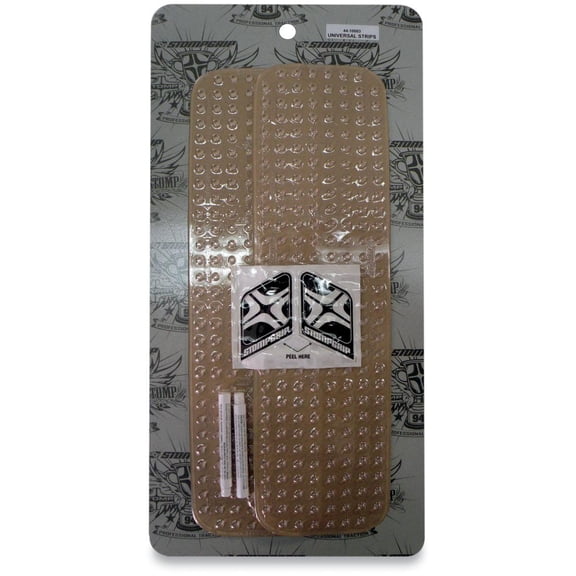 Stompgrip 33-10-0002C Universal Traction Strips - 4.25in. x 15.5in. - Volcano - Clear