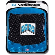 Stomp Grip Traction Pad Tank Grip Kit - Volcano, Black - Street Motorcycle Peel and Stick Elastomer 55-10-0092B