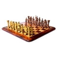 thumbnail image 1 of StonKraft 15" x 15" Collectible Rosewood Wooden Chess with brass roman Pieces Board Set, 1 of 6
