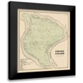 thumbnail image 1 of Stone 12x13 Black Modern Framed Museum Art Print Titled - Grand Island New York Landowner - Stone 1866, 1 of 5