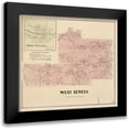 thumbnail image 1 of Stone 13x12 Black Modern Framed Museum Art Print Titled - West Seneca New York Landowner - Stone 1866, 1 of 5