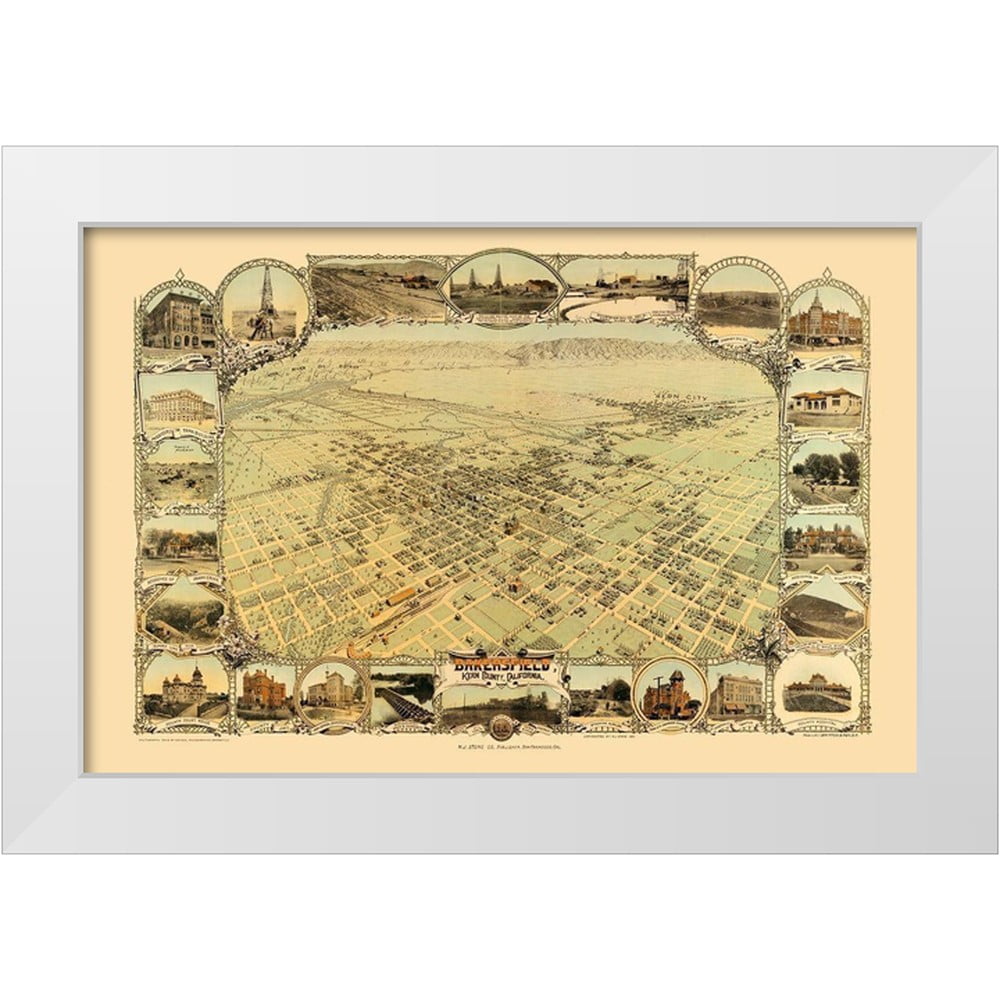 Stone 14x11 White Modern Wood Framed Museum Art Print Titled