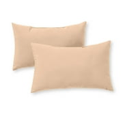 Greendale Home Fashions 19'' x 12'' Reversible Outdoor Throw Pillow, Set of 2, Stone
