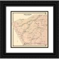 thumbnail image 1 of Stone 20x20 Black Ornate Wood Framed with Double Matting Museum Art Print Titled - Brasher New York Landowner - Stone 1865, 1 of 4