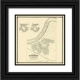 thumbnail image 1 of Stone 20x20 Black Ornate Wood Framed with Double Matting Museum Art Print Titled - Gouverneur New York Riverside Cemetery - Stone, 1 of 4