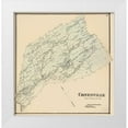 thumbnail image 1 of Stone 20x21 White Modern Wood Framed Museum Art Print Titled - Conesville New York Landowner - Stone 1866, 1 of 4