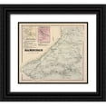 thumbnail image 1 of Stone 22x20 Black Ornate Wood Framed with Double Matting Museum Art Print Titled - Hamburgh New York Landowner - Stone 1866, 1 of 4