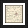 thumbnail image 1 of Stone 26x26 Black Ornate Wood Framed with Double Matting Museum Art Print Titled - Canton New York Landowner - Stone 1865, 1 of 4