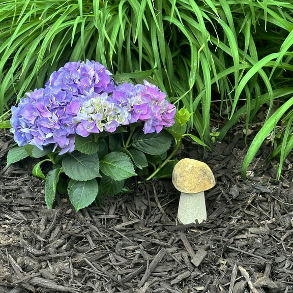 Stone Age Creations 5"H Granite Boulder Mushroom