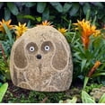 thumbnail image 1 of Stone Age Creations Natural Stone 12"H Boulder Dog, 1 of 7