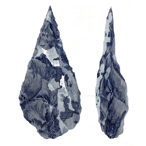 Stone Age Hand-Axes from Hoxne, Suffolk Poster Print by Science Source (18 x 24)