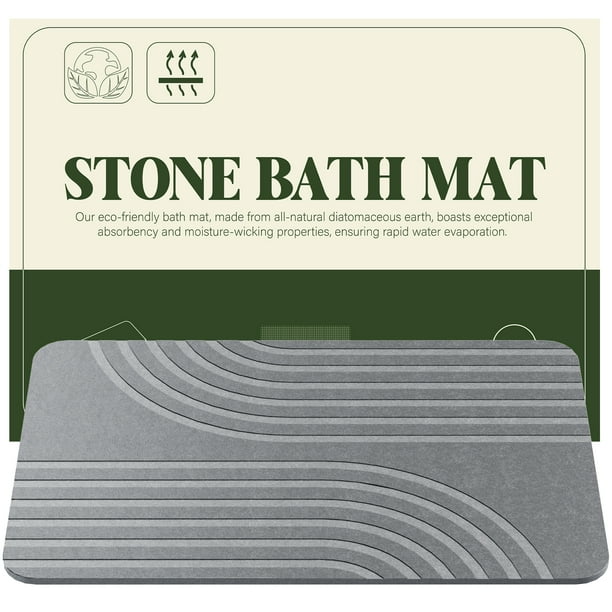Stone Bath Mat, Diatomaceous Earth Bath Mat Bathmat, Non Slip Super