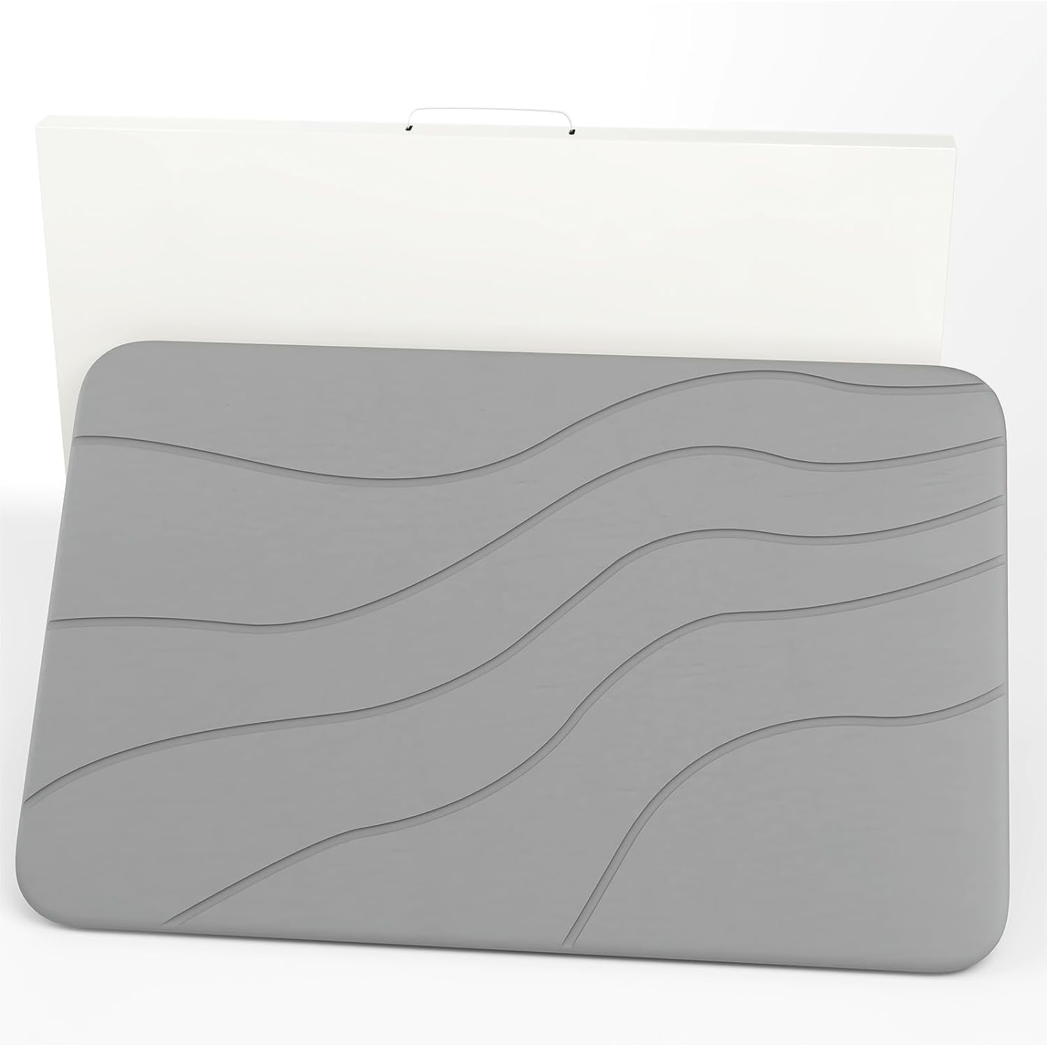 Stone Bath Mat, Diatomaceous Earth Bath Mat Stone Bathroom Floor Non