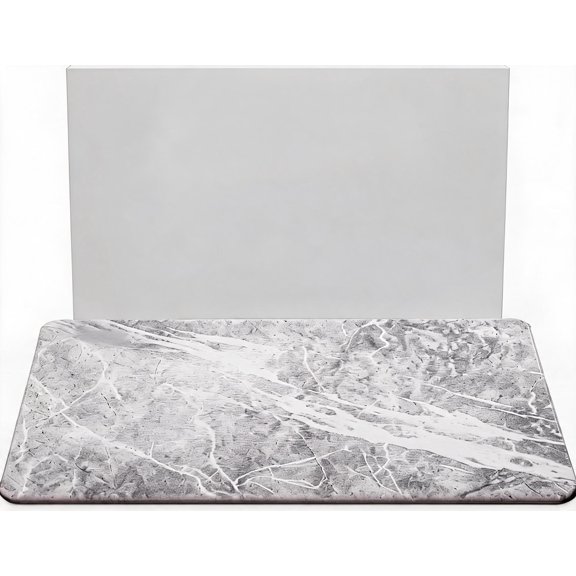 Stone Bath Mat Diatomaceous Earth Non-Slip Super Absorbent Quick Drying Bathroom Floor Mat Granite 23.5 x 15