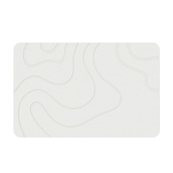 Stone Bath Mat Diatomaceous Earth Shower Mat Non- Super Absorbent Diatomite Stone Bath Mats for Bathroom Floor Quick Drying Natural Easy to Clean