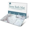 thumbnail image 1 of Stone Bath Mat, Non-Slip Diatomaceous Earth Shower Mat, Fast Drying Diatomite Stone Bath Mat, Highly Absorbent, Odorless, Easy to Clean (Marble Pink), 1 of 6