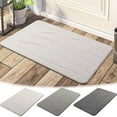 thumbnail image 1 of Stone Bath Mat, Soft Diatomaceous Earth Shower Mat, Super Absorbent Quick Drying for Bathroom Shower Floor, 24" x 16" (Gray), 1 of 5
