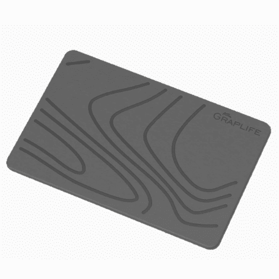 Stone Bath Mat from Natural Diatomite, Quick Dry Bathroom Floor Mat with Non-Slip Pad