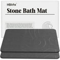Stone Bath Mats for Bathroom Floor Set of 2 Quick Dry Diatomaceous
