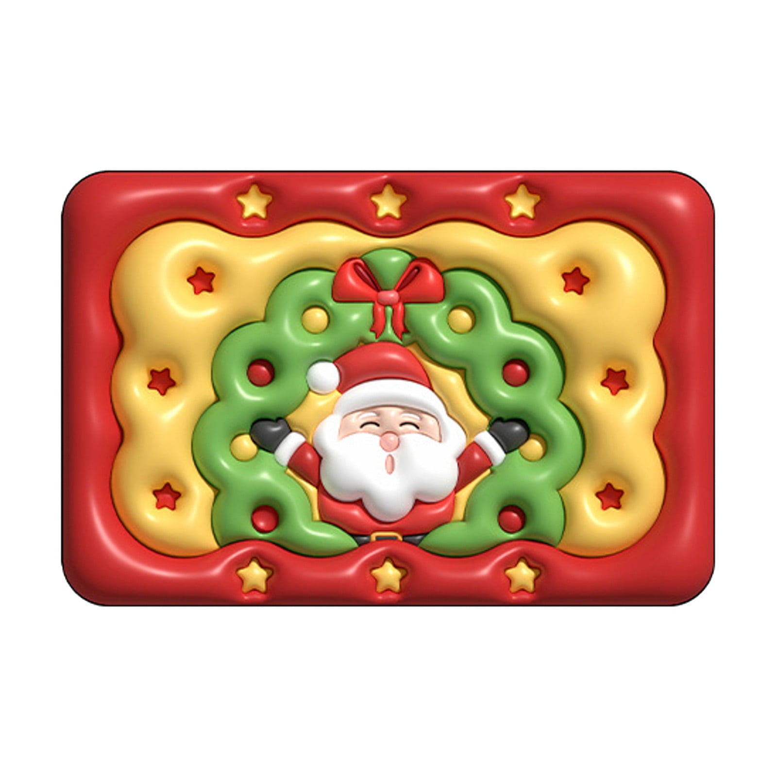 Stone BathmatChristmas Mat Fun Decoration Mat Christmas Mat 3D