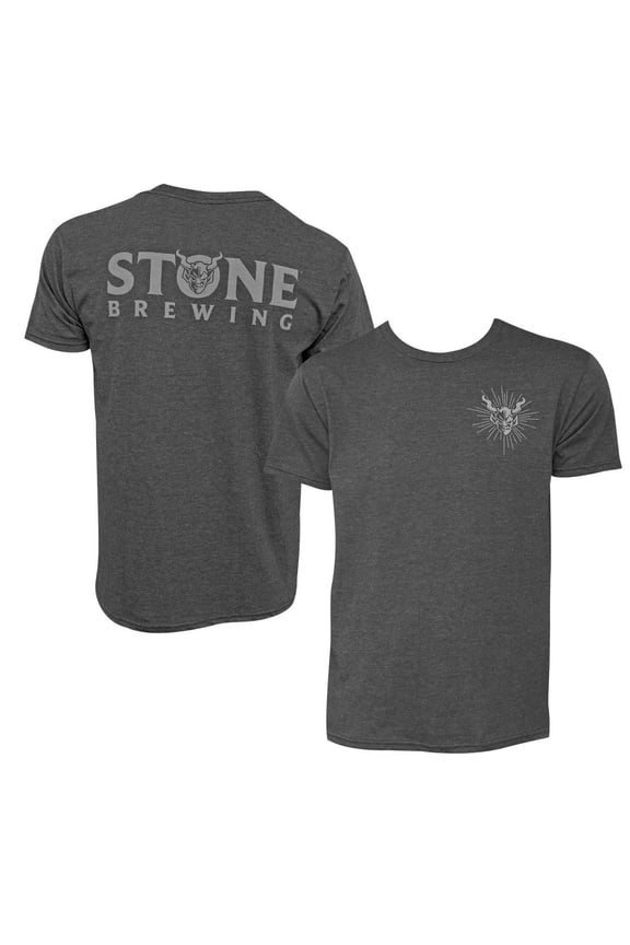 47989-Small Mens Gargoyle Logo T-Shirt, Gray - Small