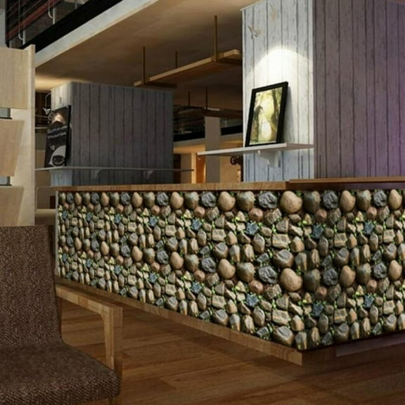 Stone Brick Wallpaper Stick On Self-Adhesive Peel and Stick Backsplash Wall Panel Removable Home Decoration