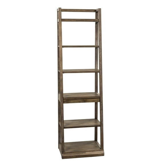 Stone Brook Medium Brown Leaning Bookcase