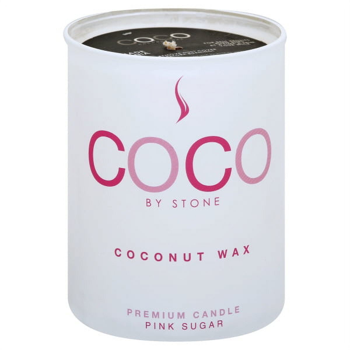 Stone Candles COCO11PS 11 oz Coconut Candle - Pink Sugar 