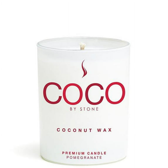 Stone Candles COCO6PO 6.5 oz Coconut Candle - Pomegranate