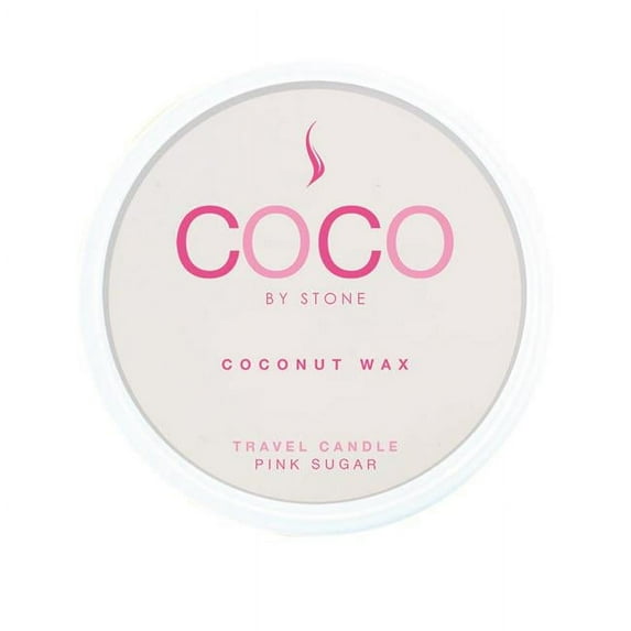 Stone Candles COCOT4PS 3 oz COCO Travel Tin - Pink Sugar