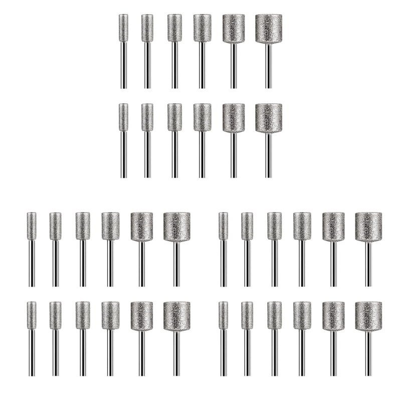 40 Pieces Diamond Burr Bits Stone Carving Set For Tool With 1/8 Inch V9G2 | Australia - View #3