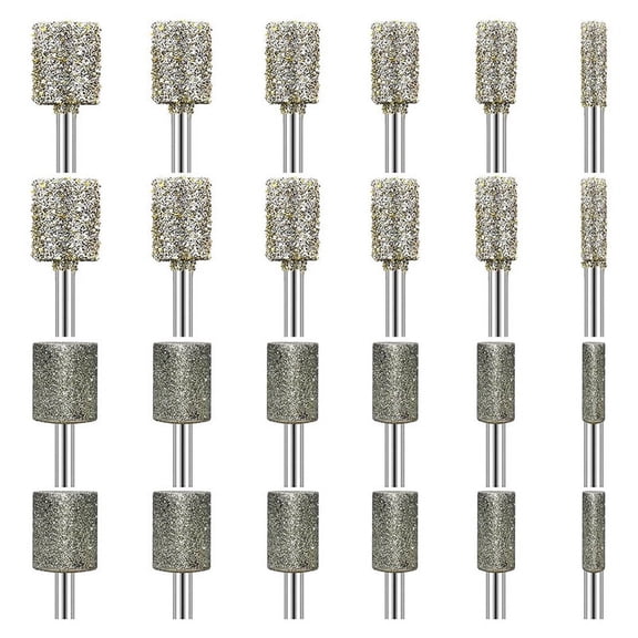 Stone Carving Set Diamond Grinding Bit Compatible with for , 50Grit 24PCS Polishing Kit Diamond Bits