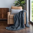 thumbnail image 1 of Stone Chunky Knit Throw Blanket, One Size, by Noble Linens, 1 of 7