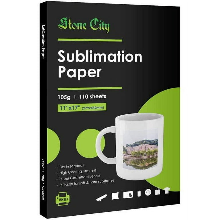 Hemudu Tale Sublimation Paper 13x19 inch 110 Sheets for Personalized  Tumblers Mugs Light T-Shirt & Sublimation Blanks,Work with Sublimation Ink  and Inkjet Print…