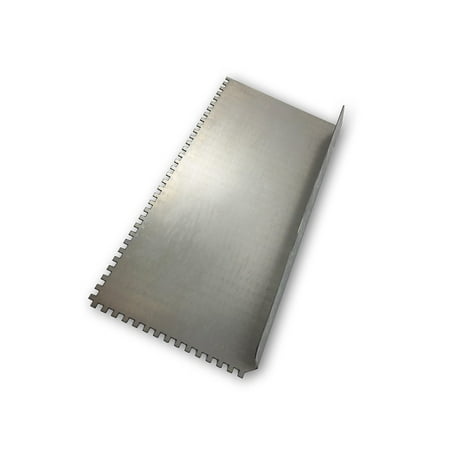 Stone Coat 1/8" Square Notch, All-Steel, Lightweight, Reusable Trowel for Epoxy Projects