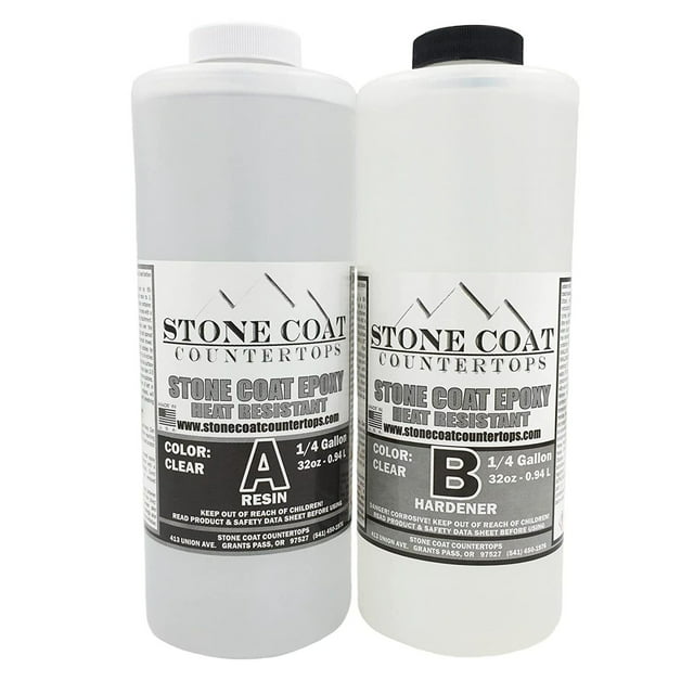 Stone Coat Countertops (1/2 Gallon) Epoxy Resin Kit for DIY Projects ...