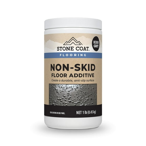 Stone Coat Countertops Epoxy Non-Skid Additive Medium Grit - Enhanced Grip for Anti-Slip Surfaces on Garage Floor, Bathroom Flooring, and Driveway Ramp (16 Oz)