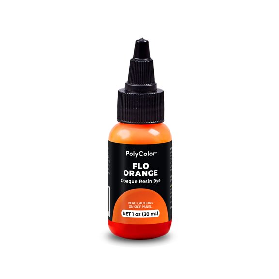 Stone Coat Countertops Liquid Epoxy Dye 1 oz – Highly Concentrated, Vibrant Colorant for Epoxy Resin Projects, Ideal for Custom Jewelry, Countertops, Tumbler, Art and Crafts Project (Flo Orange)