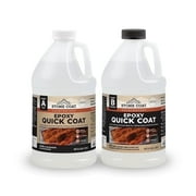 Stone Coat Countertops Quick Coat Epoxy Resin - Perfect for River Tables, Geodes, Woodworking Projects - 1 Gallon, Clear