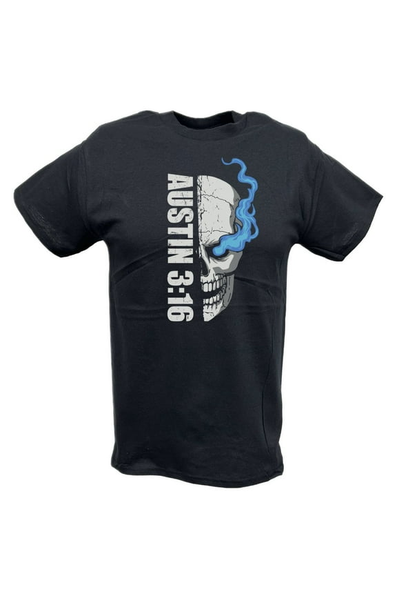 Stone Cold Steve Austin 3:16 Half Smoking Skull T-shirt