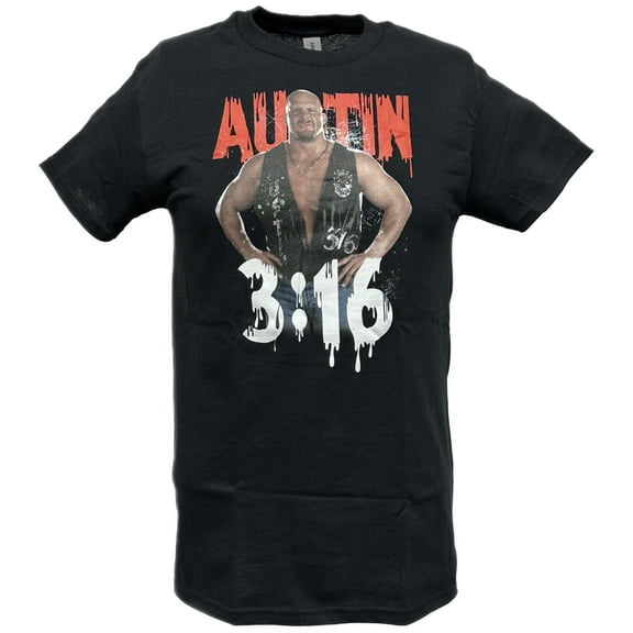 Stone Cold Steve Austin 3:16 Pose Mens Black T-shirt