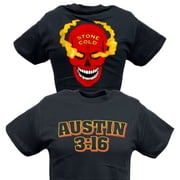Stone Cold Steve Austin 316 Red Skull Mens T-shirt 3XL
