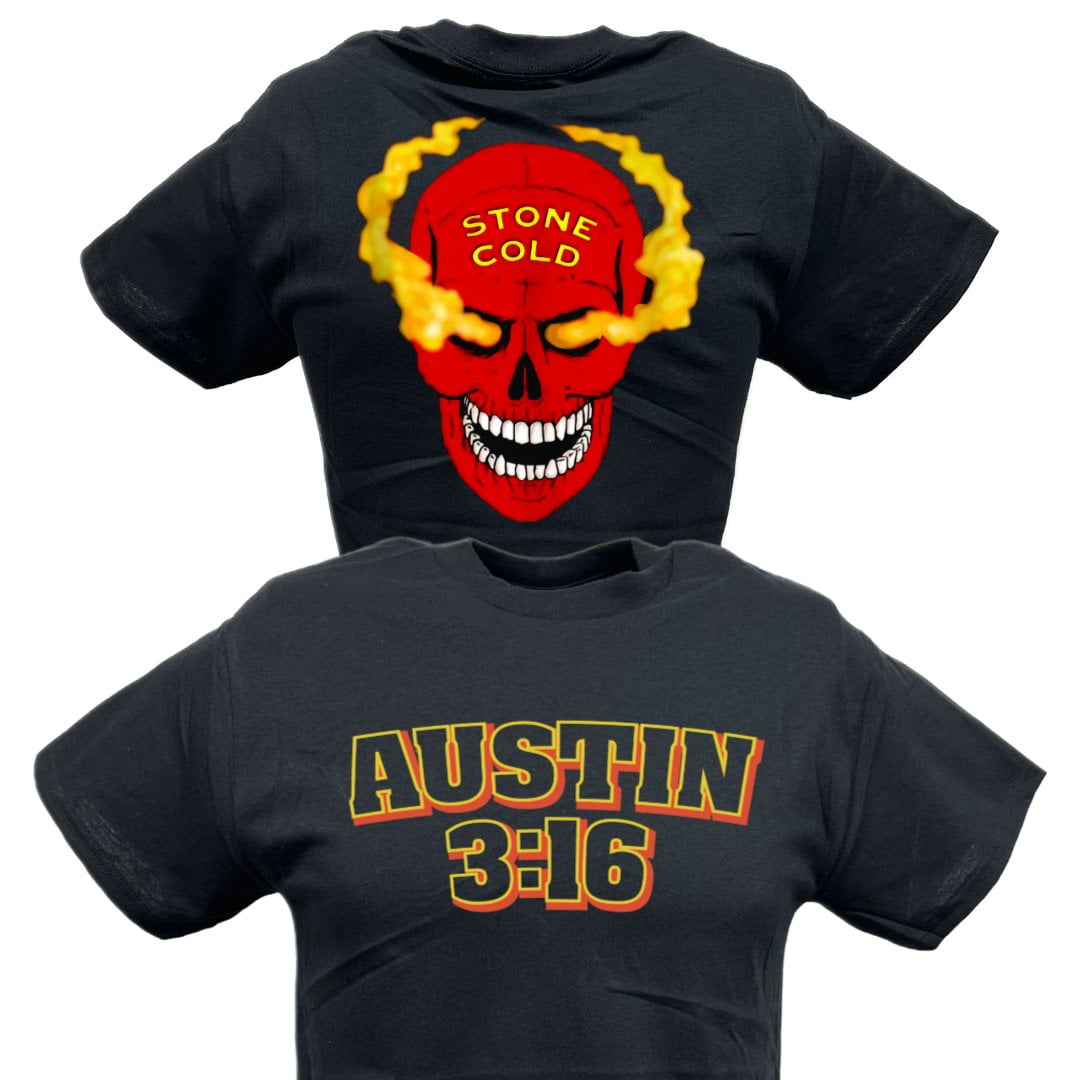 Stone Cold Steve Austin 3:16 Red Skull Mens T-shirt L - Walmart.com