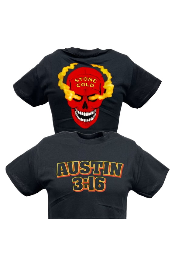 Stone Cold Steve Austin 3:16 Red Skull Mens T-shirt M