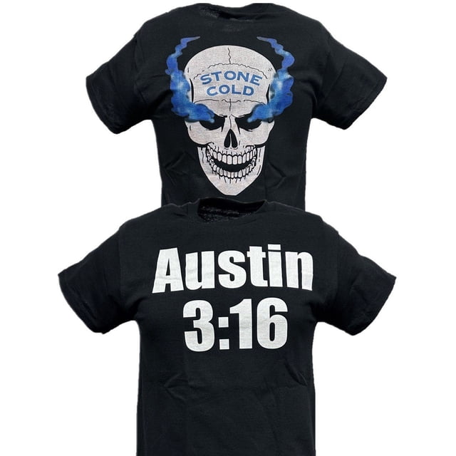 Stone Cold Steve Austin 3:16 Smoking Skull Mens T-shirt - Walmart.com