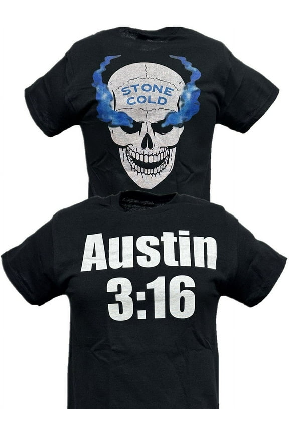 Stone Cold Steve Austin 3:16 Smoking Skull Mens T-shirt